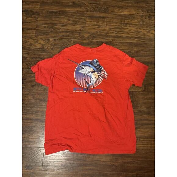 Columbia PFG men's red fishing T-Shirt XXL - Picture 1 of 7